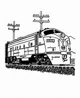 Sheets Tren Bnsf Amtrak Trenes Trains Diesel Railroad Lápiz Chulos Coloring Ausmalen sketch template