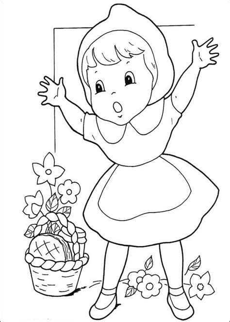 kids  funcom coloring page  red riding hood  red riding