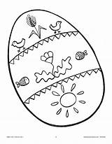 Egg Easter Worksheets Coloring Ebook Pk Grades sketch template