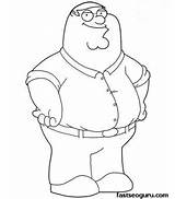 Peter Guy Family Coloring Pages Griffin Printable Characters Cartoon Draw Drawing Kids Step Stewie Gangster Colouring Sheets Drawings Cleveland Drawinghowtodraw sketch template