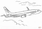 Boeing 737 Airbus Kolorowanki Samoloty 787 Kolorowanka Vliegtuigen Kleurplaten Druku Dreamliner Printen sketch template