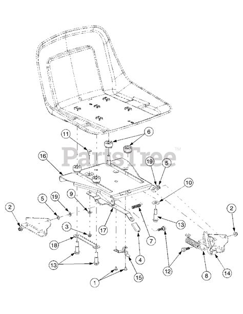 cub cadet rzt  aadp cub cadet  rzt  turn mower kawasaki  seat