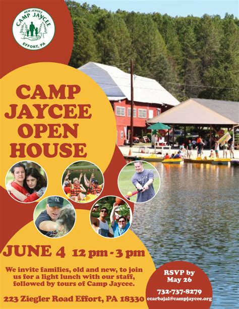 Camp Jaycee Open House June 4th Camp Jaycee