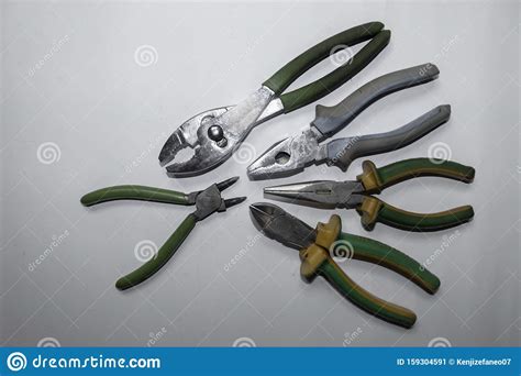 set equipment isolated  white background stock image image  tools keytool