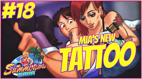 mia s new tattoo summertime saga walkthrough part 18 fastest routes version 0 14 1 youtube