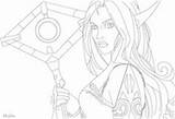 Coloring Warcraft Pages Elf Blood Mage Draw Adult Color Wow sketch template