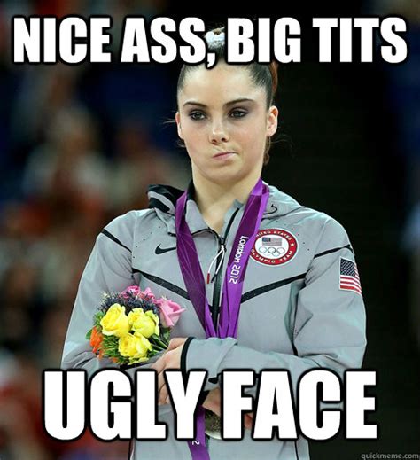 nice ass big tits ugly face mckayla not impressed quickmeme