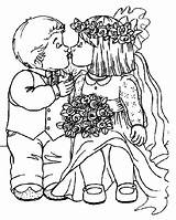 Trouwen Kleurplaten Bodas Colorat Nunta Casamientos Heiraten Marriage Bruiloft Piccini Bacetto Bacio Ehe Colorir Planse Malvorlage Indietro Stimmen Stemmen Dibujo sketch template