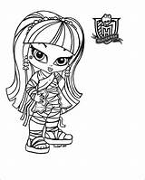 Yelps Ghoulia Coloring Getdrawings Pages sketch template