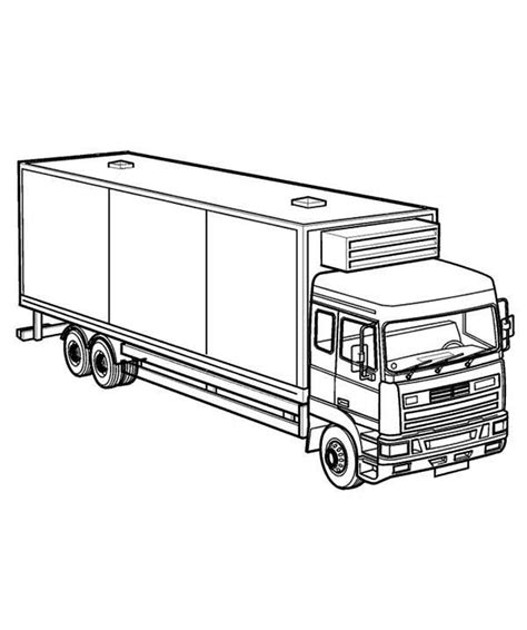 big rig semi truck coloring page netart