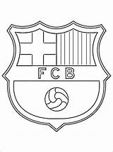 Soccer Barcelona Fc Logo Coloring Pages Football Printable Party Club Birthday Cake Messi Del Colouring Do Real Madrid Escudo Kids sketch template