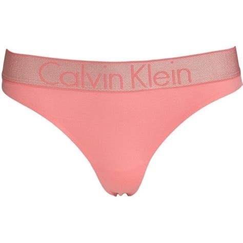 calvin klein womens customized stretch thong sensation pink