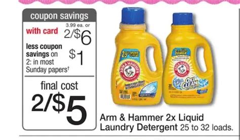printable coupons  deals arm hammerproducts printable coupon