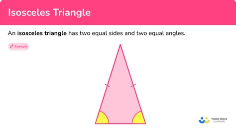 isosceles triangle elementary math steps examples questions