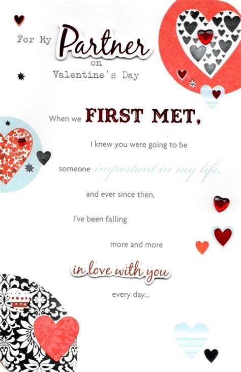 Partner Valentine S Day Greeting Card Cards Love Kates