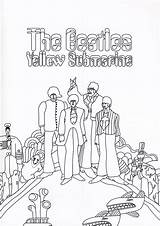 Submarine Beatles Malbuch sketch template