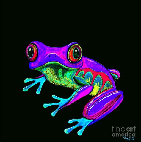 frog paintings images  pinterest frogs frog art  water