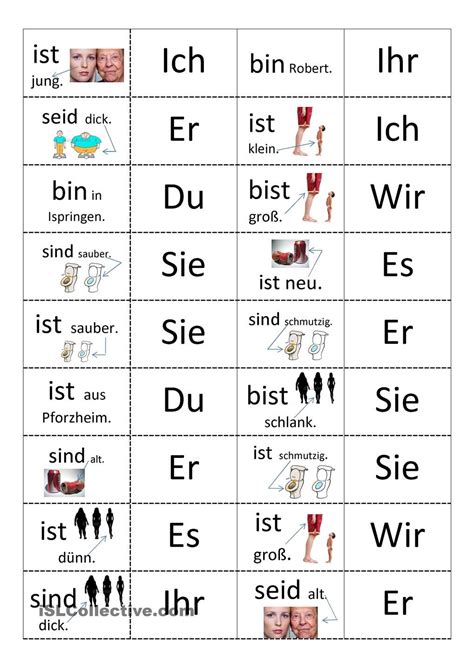 das verb sein deutsch lernen deutsch unterricht und