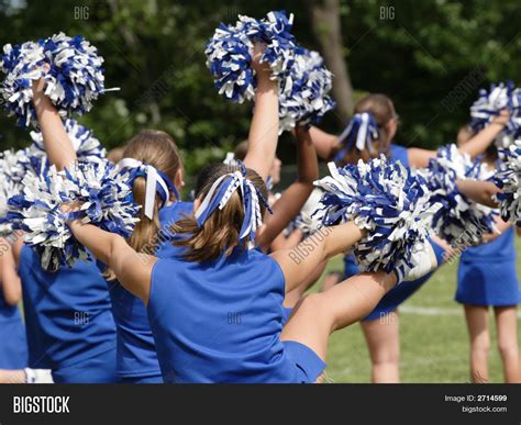 youth teen football cheerleaders image and photo bigstock