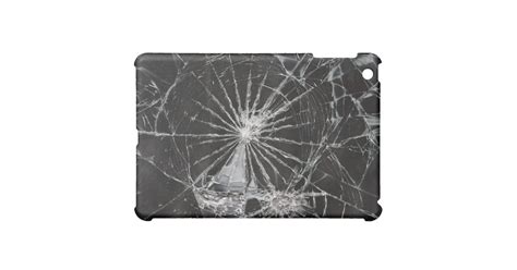 cracked glass broken funny ipad mini cases zazzle