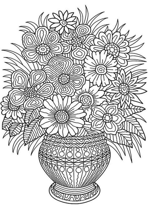 floral pattern coloring page  printable coloring pages