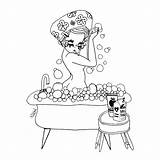 Coloring Pages Bubble Bath Getdrawings sketch template