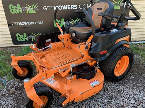 scag tiger cat ii commercial  turn demo  hrs   month lawn mowers  sale