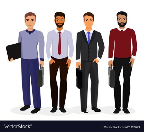 business men cartoon royalty  vector image