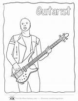 Guitar Coloring Pages Acoustic Drawing Player Bass Kids Guitars Line Outline Music Activities Christ Fret Getdrawings Printable Beginner Budding Guitarists sketch template