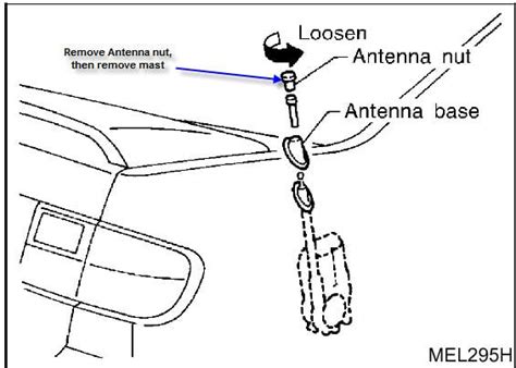 radio antenna   nissan maxima