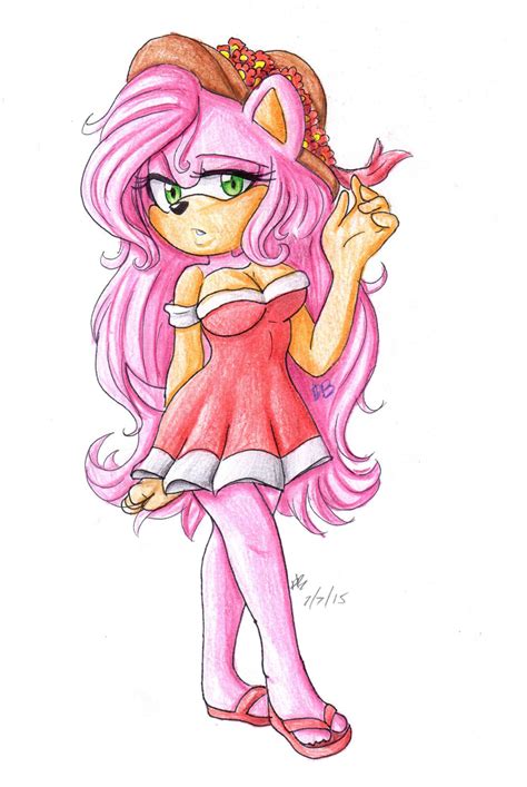 amy rose by dari draws on deviantart