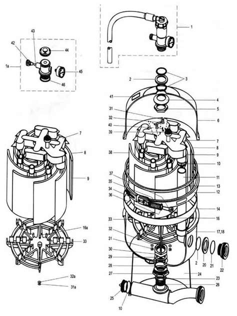 pac fab nautilus fns pool filter parts diagram