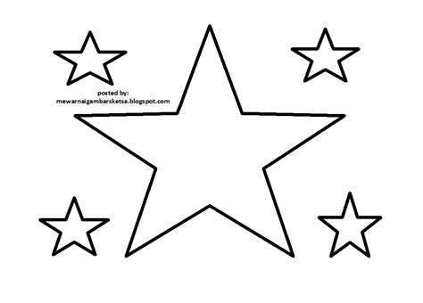 contoh gambar mewarnai bintang kataucap