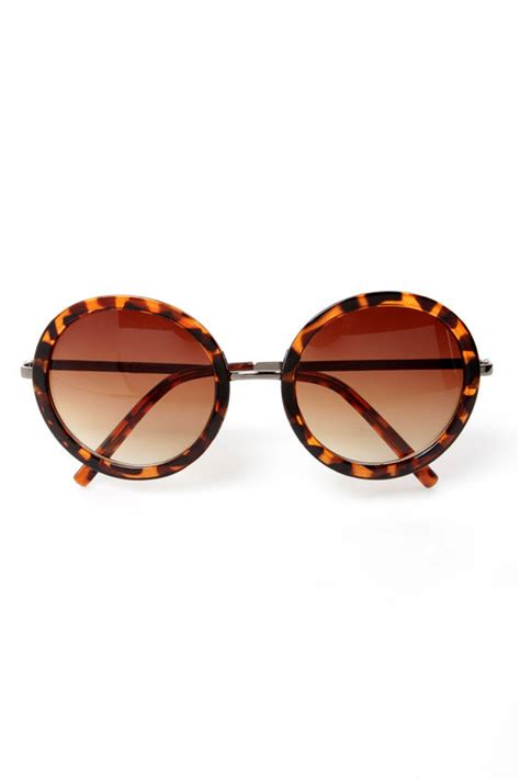 trendy tortoise sunglasses circular sunglasses round sunglasses
