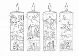 Advent Coloring Pages Printable Candles Wreath Christmas Calendar Candle Kids Worksheets Print Epiphany Colouring Color Catholic Activity Stories Sheet Sheets sketch template