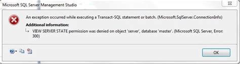 View Server State Permission Was Denied On Object Server