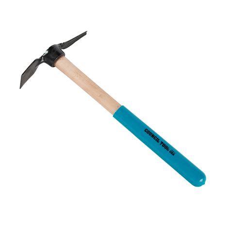 groundhog  pick mattock  straight wooden handle council tool