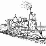 Train Coloring Pages Bridge Color Railroad Choose Drawing Steam Printable Board sketch template