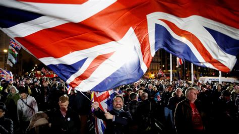 brexit day celebration  regret  britain leaves eu   years politics news sky news