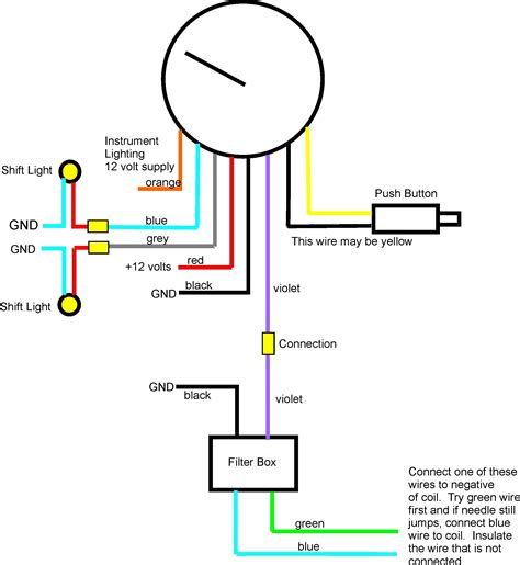 auto meter volt gauge wiring diagram