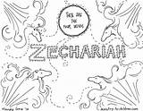 Zechariah Coloring Bible Pages Children Clipart Ministry Kids Book Pdf Prophet Activities Friendly Version Print Click Class Scripture Sunday School sketch template