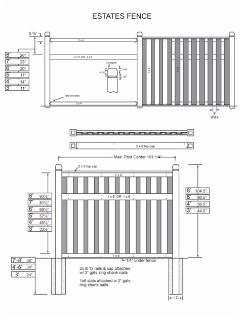 horizontal wood fence plans prices