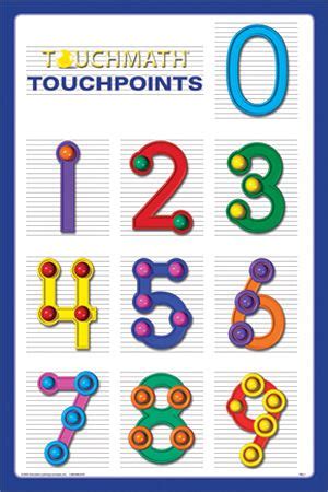 touch math worksheets kindergarten    printable