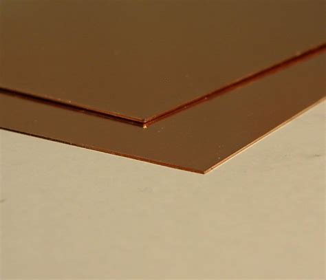 koperen plaat halfharde mm xmm koper sheets materiaal fechtner modellbaushop