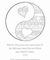 Coloring Pages Yang Yin Heart Healthy Self Color Printable Designs Adult Sheets Hollywood Book Living Drawing Getcolorings North Ca Hearts sketch template