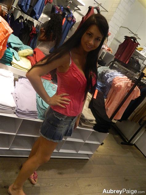 Cute Hottie Wanders Around The Mall Wearing Her Sexy Pink