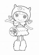 Furry Coloring Pages Lalaloopsy Printable Kids Designlooter 82kb 1483 Template Fox sketch template