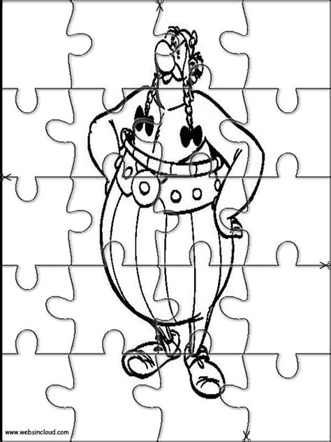 asterix y obelix puzzles recortables para niños 5