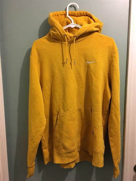 nike nike mustard yellow hoodie grailed