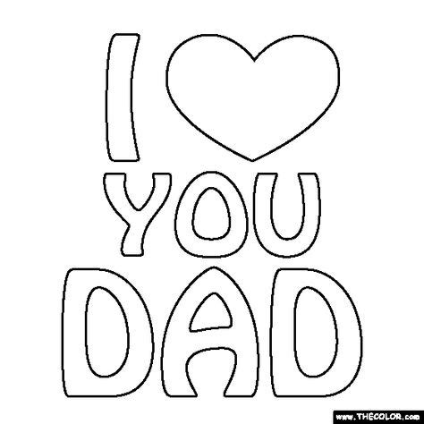 love  dad coloring page love coloring pages love  dad mom